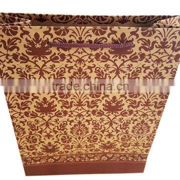 Eco Friendly Custom design printed brown Kraft paper bag