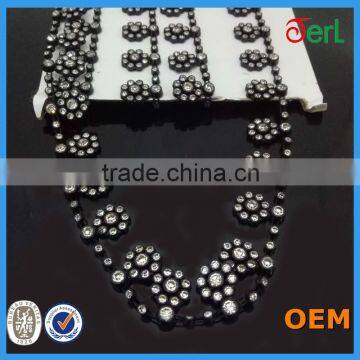 Factory Wholesale 10 Yards Plastic Base Plastic Rhinestone Trim photo-4