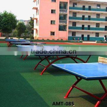 Outdoor rainbow shape frame table tennis table