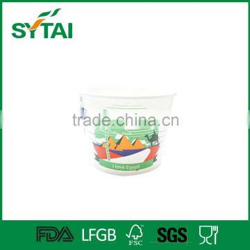 12oz eco fridendly disposable and high quality ice cream paper cup with lid for hot sale