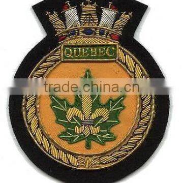 New Style Gold Bullion Wire Embroidery Badge photo-3