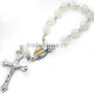 Rosary,religious Decade Rosary, Arcylic Section Beaded Rosary, Catholic Beads,arcylic Beads Necklaces photo-2