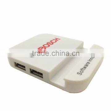 2016 Blue Waving Phone stand 4 Ports 2.0 USB Hub