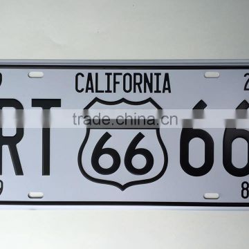 high quality custom embossed license plates