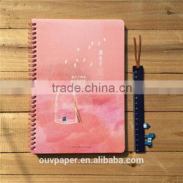 a4 Spiral Bound Leather Notebook With Yellow Paper photo-3
