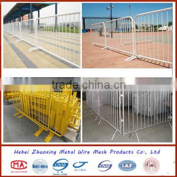 Galvanized or painting temporary metal crowd barrier