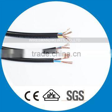 Copper Flexible Cable Black PVC Copper Electric Cable BS6500 3G1.5mm2 Copper Power Cable 450/750V Copper Flexible Cable