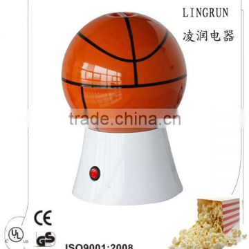 Hot air basketball popcorn maker