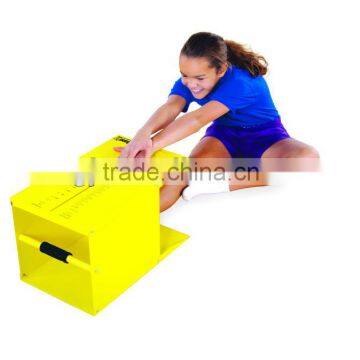 yellow Novel Flexibility sit and reach box