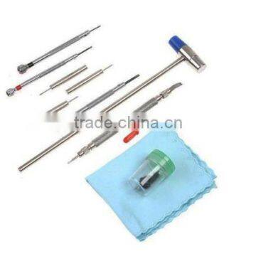 20 Pcs Watch Horologe Repair Tool Kit Set With Opener Remover Wrench Screwdriver Watchband Link Pin Remover photo-3