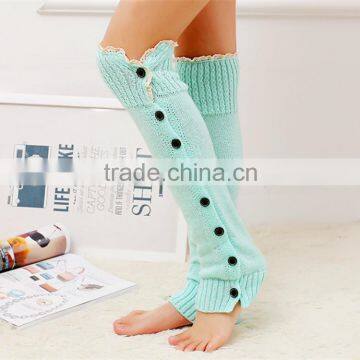 Women Boot Socks Beautiful Acrylic Leg Warmer Knit Ladies Leg Warmer Boot Topper