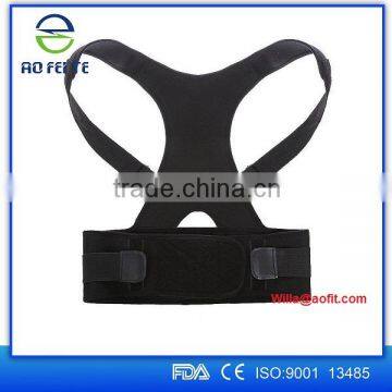 2016 Hot Selling Magnetic Orthopedic Back Posture Support Brace, High Quality Posture Corrector