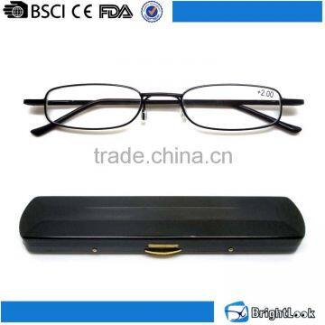 Best-selling Fashional Logo Durable Full Rim Classic Fashion Metal Frame Pen Fold Foldable Reading Glasses Frame photo-2