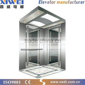 XIWEI Brand Luxury Sight-seeing / Panoramic Glass Home Elevator , Villa Elevator Cheap Price