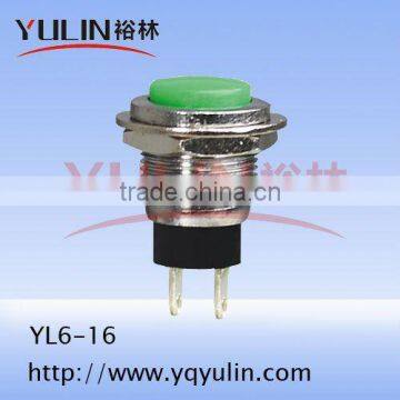 YL6-16 2 pin mini push button light switch on off