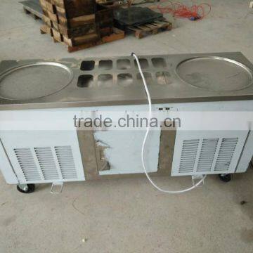 Factory supply 2+10 flat pan Thailand fried ice cream roll machine price