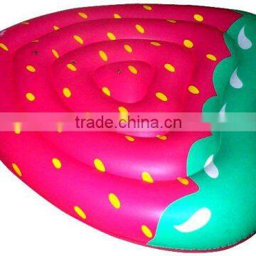 inflatable strawberry beach mattress/mat mattress/surf board