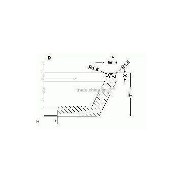 Diamond Taper Cup Wheel (Bovone)--GLAT