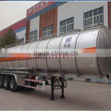 Two Axel Fuel Tank Aluminium Alloy Semi Trailer