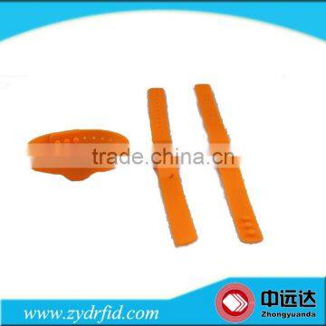 RFID cheap adjustable silicone wristband for swimming contest