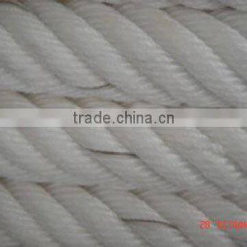 Nylon Polyester Black 3 Strand Twisted Fiber Rope Cord photo-3