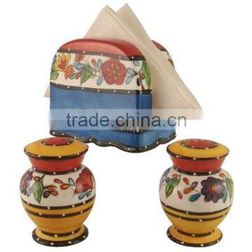 Personalized Handmade Color Glazed Decorative Ceramic FRUTTI DECOR Ceramic Napkin Holder