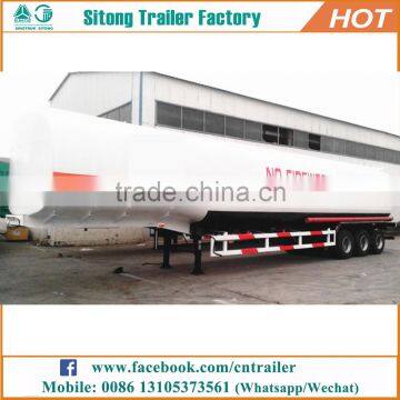 Tri-axle oil transport tanker truck trailer lamar fuel trailer for sale