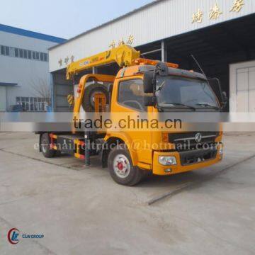 DONGFENG CABSTAR 4*2 Flatbed Wrecker with crane 4 ton