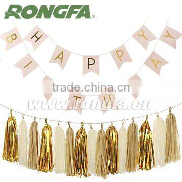 Decorations Tissue Paper Tassel Garlands