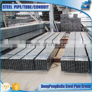 erw carbon square steel 60x60x1.2mm q195 pre galvanized pipe