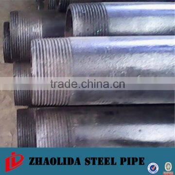 Brand new ASTM A53 q 235 Thread Galvanized steel round pipe with high quality