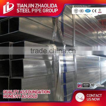 ASTM A500 sch40 pre galvanized square & rectangualr steel hollow sections