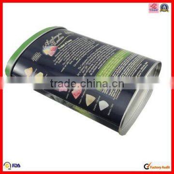 High Quality Oval Shape Custom Coffee Tin Box photo-3