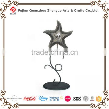 2016 resin christmas star shaped ornaments with metal shelf