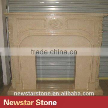 Natural Marble Fireplace Mantel photo-2