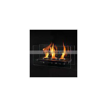 Indoor Glass Fireplace With Crushed Glass, Gel Fuel Glass Fireplace photo-4