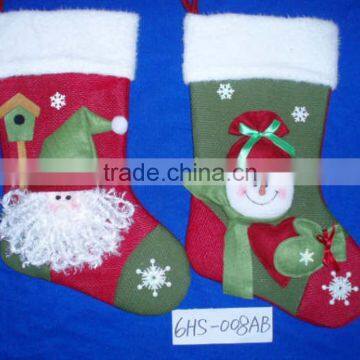 150505 Felt Christmas Stocking With Santa Snowman and Reindeer photo-6