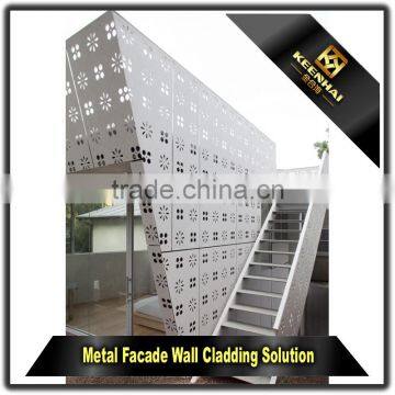 Laser Cutting Decorative Wall Art Aluminium Perforated Facade Panel photo-6