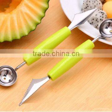 Wholesale Stock Dual Purpose Stainless Steel Wave Dig Flesh Knife photo-2