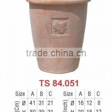 Outdoor large terracotta flower pots