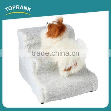Hot Sale Easy Move Lightweight Soft Fleece Cover Portable Pet Dog Stairs for Beds photo-3