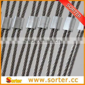 Slope protection mesh SS hand made rope mesh