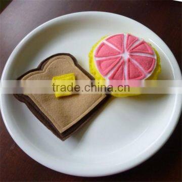 2017 felt Grapefruit Breakfast Felt Play Food made in China
