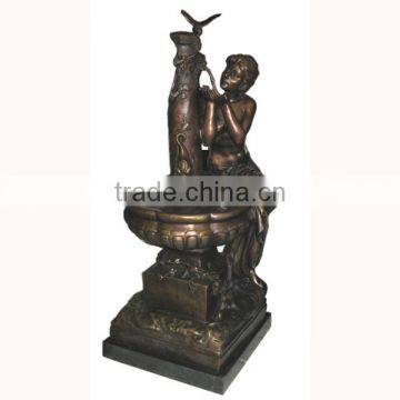 Alibaba china bronze skulpturen metal crafts garden decoration bronze femme fontaine