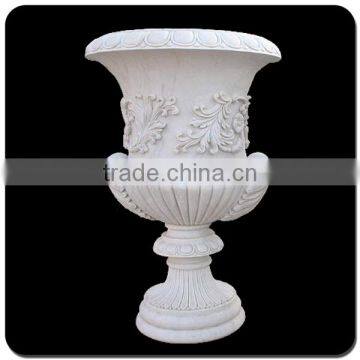 Landscaping marble flower pot stone planters pots