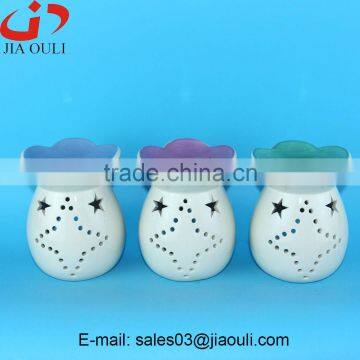 New design modern family life fragrance ceramic oil burner, oil diffuser