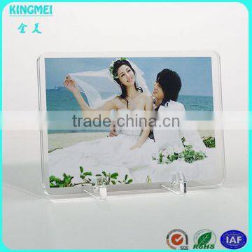 KM-VP34 China Supply Cheap Acrylic Material and Photo Frame Type L Shape Acrylic 2x6 Photo Booth Picture Frame photo-2