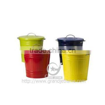 home storage bin metal color galvanized storage bin