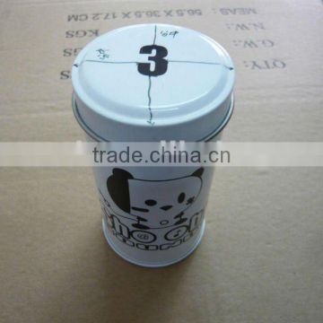 Round Toy Tea Tin with Inner Lid