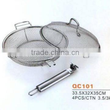 High quality kitchen mesh oil colander strainers